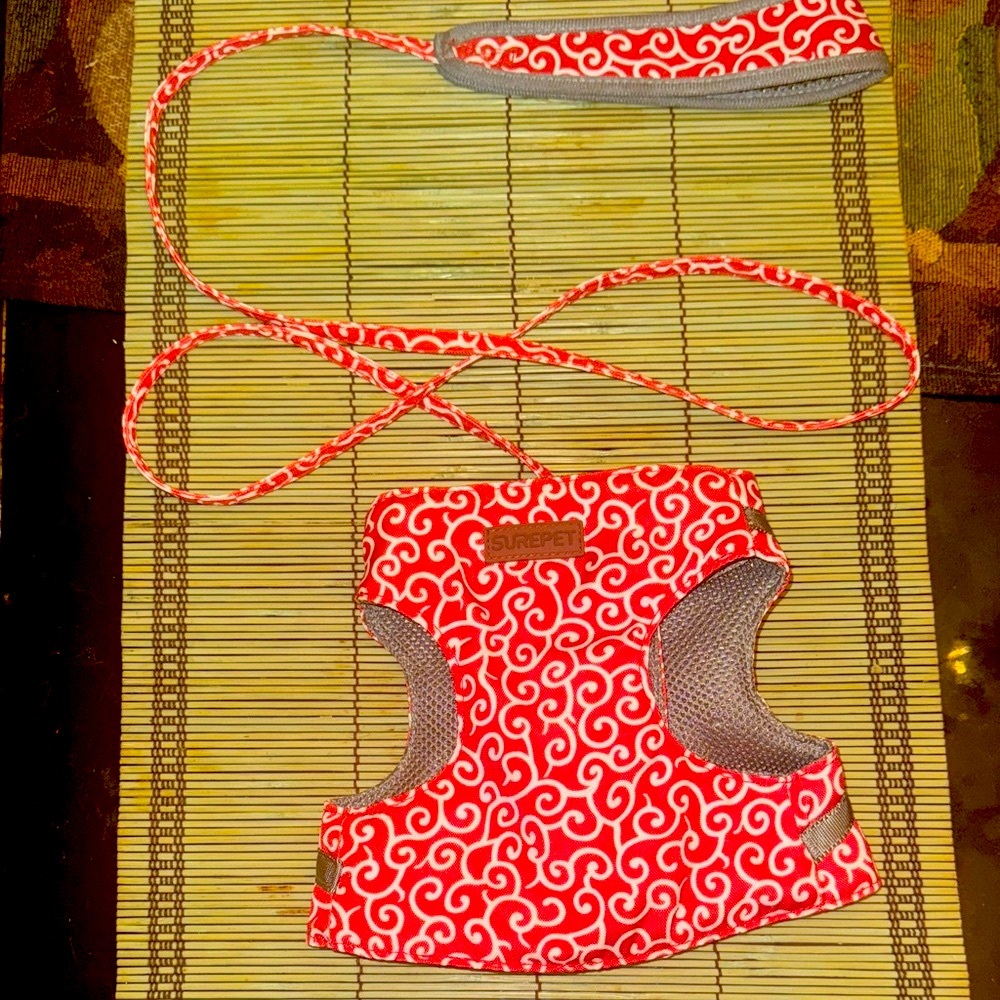 Red Swirl Pet Harness